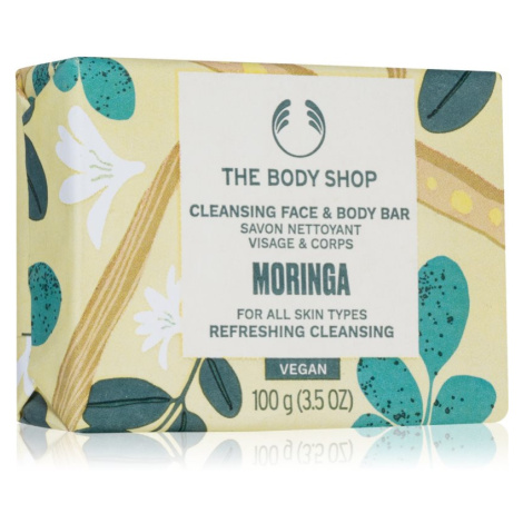 The Body Shop Moringa Cleansing Bar tuhé mydlo na tvár a telo