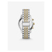 Strieborno zlaté unisex hodinky Michael Kors Lexington
