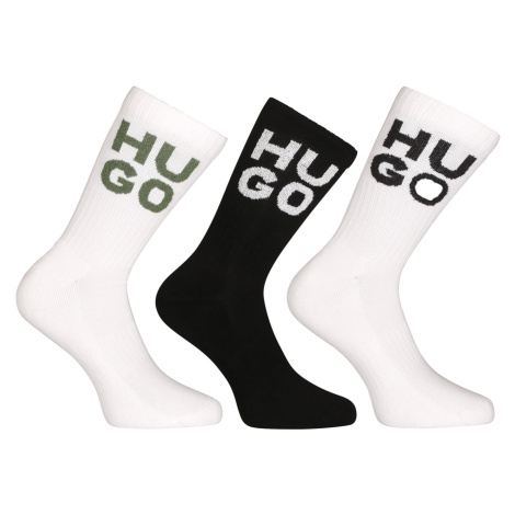 3PACK ponožky HUGO vysoké viacfarebné (50518606 100) Hugo Boss