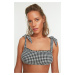 Bikiny vrchný diel Trendyol Checkered