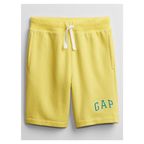 Detské kraťasy GAP Logo pull-on shorts Žltá