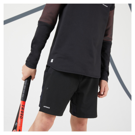 Chlapčenské tenisové šortky Dry čierne ARTENGO