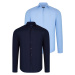 DUAL SET G726 DEWBERRY MENS SHIRTS-NAVY BLUE-BLUE