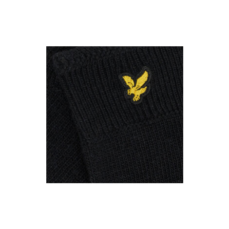 Lyle & Scott Pánske rukavice Racked Rib Gloves GL304CL Čierna