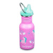 Detská fľaša z nehrdzavejúcej ocele Klean Kanteen Kid Classic Narrow w/Sippy Cap - unicorns 355 