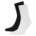 DEFACTO Men's Seamless 2-Piece Bamboo Socks