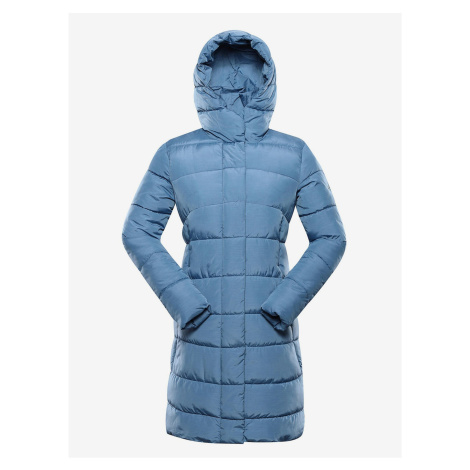 Modrý dámsky zimný prešívaný kabát ALPINE PRE EDORA ALPINE PRO