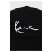 Bavlnená čiapka Karl Kani KKMACCQ12003-black, čierna farba, s nášivkou