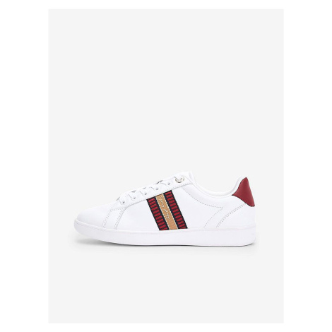 White Women's Leather Sneakers Tommy Hilfiger - Women