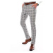 Light Grey Checkered Men's Chino Trousers Dstreet