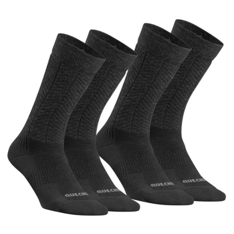 Turistické hrejivé ponožky SH500 U-Warm vysoké 2 páry QUECHUA