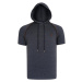 T8570 DEWBERRY HOODED MEN'S T-SHIRT-FLAT ANTHRACITE