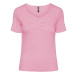 Pieces Dámske tričko PCTANIA Slim Fit 17135430 Begonia Pink L