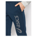 Asics Teplákové nohavice Big Logo 2031A977 Tmavomodrá Slim Fit