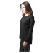 Women's Oversize Chiffon Crew blk/blk