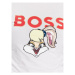 Boss Tričko 50484941 Biela Slim Fit