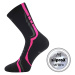 VOXX Thorx ponožky čierno-ružové 1 pár 118257