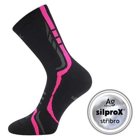 VOXX Thorx ponožky čierno-ružové 1 pár 118257