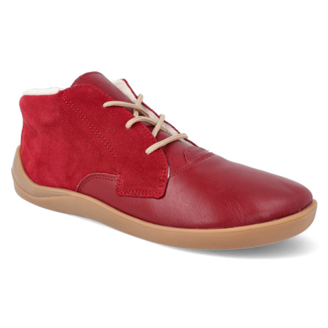 Barefoot zimná obuv Jampi - City červená