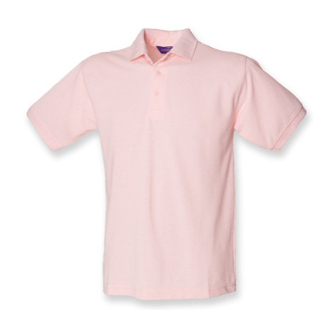 Henbury Pánske polo tričko H400 Pink