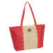 Plážová taška Semiline 1485-5 Red/Ecru 37 cm x 54 cm x 15 cm