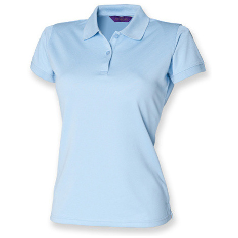 Henbury Dámske funkčné polo tričko H476 Light Blue