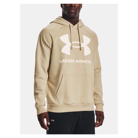 Under Armour Sweatshirt UA Rival Fleece Big Logo HD-BRN - Mens