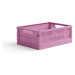 Skladacia prepravka midi Made Crate - soft fuchsia