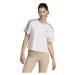 adidas 3S CR TOP Dámske skrátené tričko, ružová, veľkosť