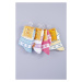 Dievčenské ponožky 4 pcs G50820D viacfarebná - Gemini vícebarevná