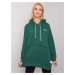 Tmavozelená oversize mikina RV-BL-7095.30P-dark green