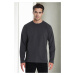 40222 Dewberry Double Crew Neck Mens Sweatshirt-ANTHRACITE