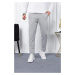 36197 Dewberry Ids Slim Fit Lycra Fabric Mens Trousers-LIGHT GREY