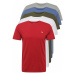 Abercrombie & Fitch Tričko  červená / biela / kaki / kráľovská modrá / sivá melírovaná