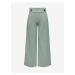 Svetlo zelené dámske široké nohavice JDY Geggo
