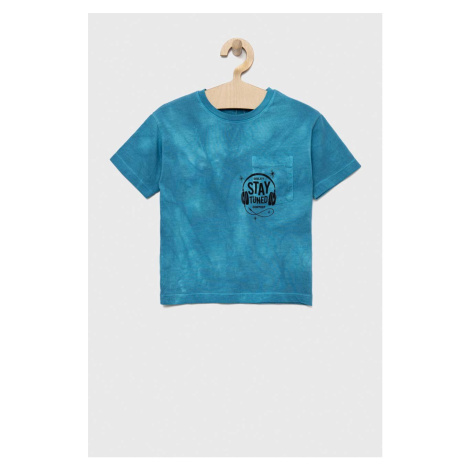 Detské bavlnené tričko Sisley vzorovaný