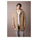 DEFACTO Hooded Faux Für Lined Puffer Coat Parka