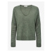 Zelený dámsky melírovaný sveter JDY Elanora