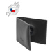 FIXED Wallet for AirTag z pravej hovädzej kože čierna