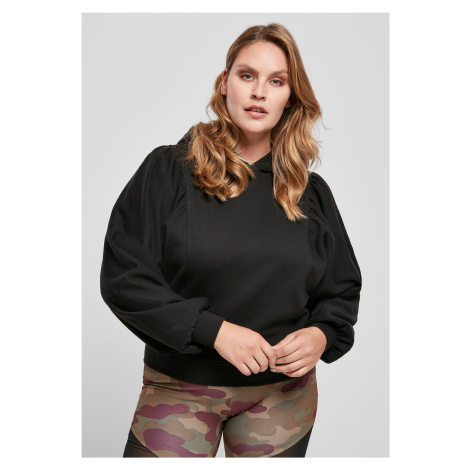 Women's Organic Gathering Batwing Hoody Black Urban Classics