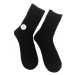 Vlnené čierne ponožky HANS