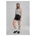 Women's terry tank top with hood grey