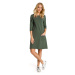 Trapézové šaty s pruhy - zelené EU 3XL model 15097066