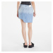 Sukňa Daily Paper Zella Monogram Denim Skirt Mid Blue