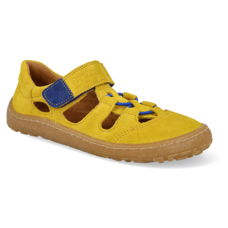 Barefoot dětské sandály Froddo - Elastic Sandal yellow žluté