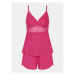 Triumph Pyžamo Aura Spotlight 10218289 Ružová Regular Fit