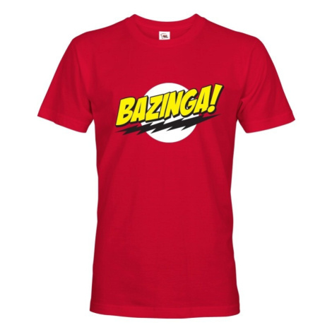 Pánské tričko Bazinga -Teorie velkého třesku