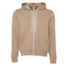 Canvas CV3739CV3739 Unisex mikina s kapucňou na zips CV3739 Tan