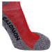 ČERVENO-SIVÉ ŠPORTOVÉ PONOŽKY SALOMON SPEEDCROSS ANKLE SOCKS C19731