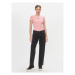 Tommy Jeans Tričko Badge DW0DW17881 Ružová Slim Fit